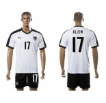Austria #17 Klein White Away Soccer Country Jersey