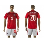 Austria #20 Sabitzer Red Home Soccer Country Jersey