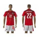 Austria #22 Jantscher Red Home Soccer Country Jersey