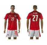 Austria #27 Alaba Red Home Soccer Country Jersey