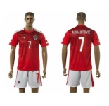 Austria #7 Arnautovic Red Home Soccer Country Jersey