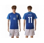Brazil #11 Oscar Away Soccer Country Jersey1
