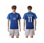 Brazil #11 Romario Away Soccer Country Jersey