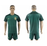 Brazil Blank Away Soccer Country Jersey1