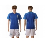 Brazil Blank Away Soccer Country Jersey2