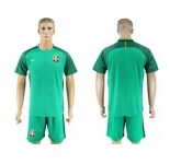 Brazil Blank Green Goalkeeper Soccer Country Jersey