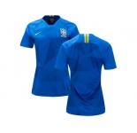 Women Brazil Blank Away Soccer Country Jersey