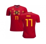 Belgium #17 Origi Red Soccer Country Jersey