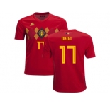 Belgium #17 Origi Home Kid Soccer Country Jersey