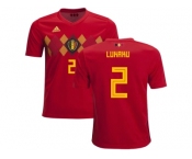 Belgium #2 Lukaku Home Kid Soccer Country Jersey