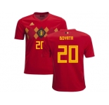 Belgium #20 Boyata Home Kid Soccer Country Jersey