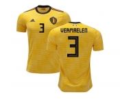 Belgium #3 Vermaelen Away Kid Soccer Country Jerse