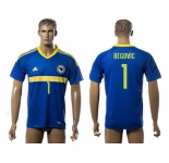 Bosnia Herzegovina #1 Begovic Home Soccer Country Jersey