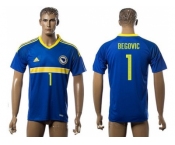 Bosnia Herzegovina #1 Begovic Home Soccer Country Jersey