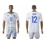 Bosnia Herzegovina #12 Sehic Away Soccer Country Jersey