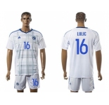 Bosnia Herzegovina #16 Lulic Away Soccer Country Jersey