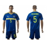 Bosnia Herzegovina #5 Kolasinac Home Soccer Country Jersey