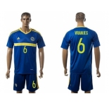 Bosnia Herzegovina #6 Vranjes Home Soccer Country Jersey