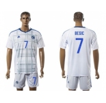 Bosnia Herzegovina #7 Besic Away Soccer Country Jersey