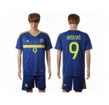 Bosnia Herzegovina #9 Ibisevic Home Soccer Country Jersey
