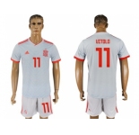 Spain #11 Vitolo Away Soccer Country Jersey