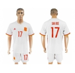 Spain #17 San Jose Away Soccer Country Jersey