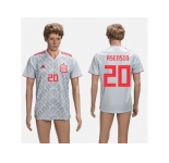 Spain #20 Asensio Grey Training Soccer Country Jersey