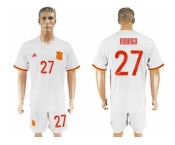 Spain #27 Rodrigo Away Soccer Country Jersey