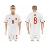 Spain #8 Xavi Away Soccer Country Jersey