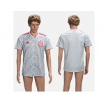 Spain Blank Grey Training Soccer Country Jersey