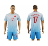 Turkey #17 Calhanoglu Away Soccer Country Jersey