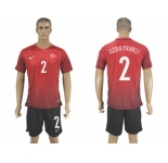 Turkey #2 Ozbayrakli Home Soccer Country Jersey