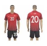 Turkey #20 Sen Home Soccer Country Jersey