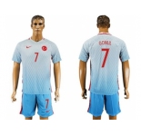 Turkey #7 Gonul Away Soccer Country Jersey