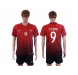 Turkey #9 Tosun Home Soccer Country Jersey