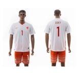 Holland #1 Zoet Away Soccer Country Jersey1