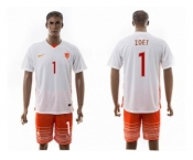 Holland #1 Zoet Away Soccer Country Jersey1