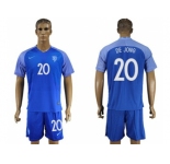 Holland #20 De Jong Away Soccer Country Jersey