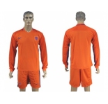 Holland Blank Home Long Sleeves Soccer Country Jersey1