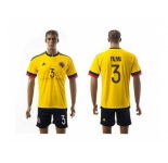 Colombia #3 Palma Home Soccer Country Jersey