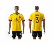 Colombia #3 Palma Home Soccer Country Jersey