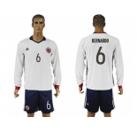 Colombia #6 Bernardo Away Long Sleeves Soccer Country Jersey