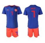 Colombia #7 Bacca Away Soccer Country Jersey