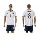 Colombia #8 Cardona Away Soccer Country Jersey