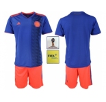 Colombia Blank Away Soccer Country Jerseys