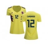 Women Colombia #12 Cuadrado Home Soccer Country Jersey