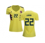 Women Colombia #22 Lerma Home Soccer Country Jersey