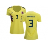 Women Colombia #3 O.Murillo Home Soccer Country Jersey