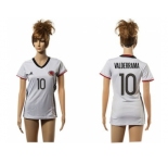 Women's Colombia #10 Valderrama Away Soccer Country Jersey
