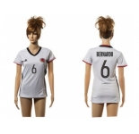 Women's Colombia #6 Bernardo Away Soccer Country Jersey